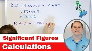 Add Subtract Multiply Divide w Significant Figures Sig Fig Rules  1115 [upl. by Asilat]