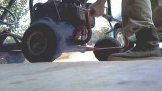 redneck go kart burnout [upl. by Dare]