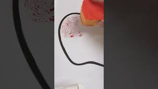 Sponge painting 😊youtubeshorts share scrapbooking asmrsounds satisfying enjoy love peace [upl. by Eednas]