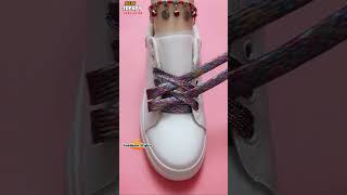 Quick tie shoelaces new crisscross design Sneaker lacing tips shorts shoeslacestyles viral [upl. by Anoid]