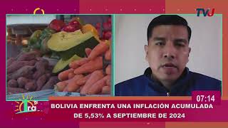 Bolivia enfrenta una inflación acumulada de 553 a septiembre de 2024 [upl. by Eseneg]