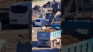 Volvo EC380E amp MercedesBenz AROCS PushOff Dump Truck Stuttgart 21 2 [upl. by Mcgurn]