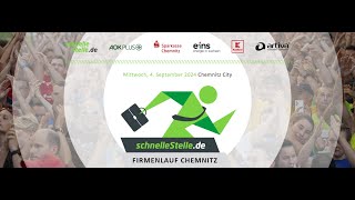 Zieleinlauf schnelleStellede Firmenlauf Chemnitz 2024 [upl. by Ellehcem]