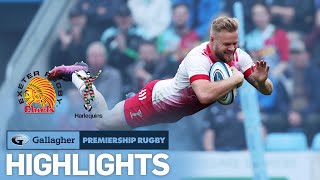 Exeter Chiefs v Harlequins  HIGHLIGHTS  Finishing Off with 7 TRIES  Gallagher Premiership 202122 [upl. by Cosma]