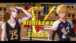 Full Gameplay Nishikawa x setter Simura volleyball 3x3 [upl. by Hike]