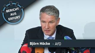 Pressekonferenz Björn Höcke  Bericht aus Erfurt [upl. by Maillw96]