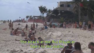 Playacar Beach Reclamation amp Condtions  Jan 28 2010 [upl. by Lassiter711]