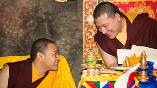 Jour 4  Le Karmapa Thayé Dorjé aux grottes de Maratika novembre 2015 [upl. by Omarr]