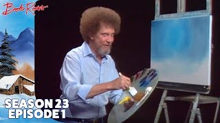 Bob Ross  Frosty Winter Morn Season 23 Episode 1 [upl. by Kamila]