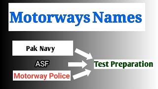 Motorways Name for Navy ASF Motorway Police test [upl. by Freda]