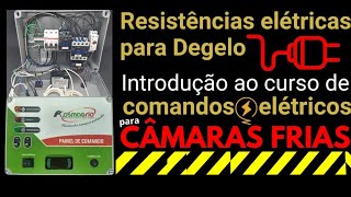 Teste de resistências elétricas para Degelo 🔸️curso de comandos elétricos para câmaras frias [upl. by Nabalas446]