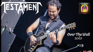 Testament  Over The Wall Solo Cover [upl. by Voleta]