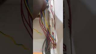 Power socket installation in LAN and completing the installation of electrical breakers [upl. by Chemosh]