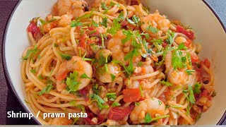 Garlic prawn  shrimp pasta  Easy and tasty garlicprawns shrimp pasta [upl. by Marieann]