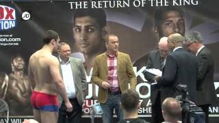 DAVID ALLEN v DEYAN MIHAILOV  OFFICIAL WEIGH IN  iFILM LONDON  THE RETURN OF THE KING [upl. by Stochmal450]