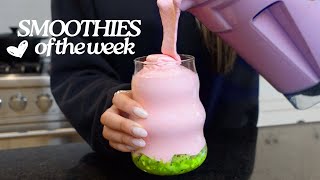 6 HEALTHY SMOOTHIE RECIPES for the WEEK [upl. by Yetnom531]