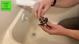 HOW TO REMOVE AND REPLACE A TUB DRAIN [upl. by Michail857]