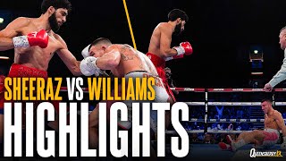 Hamzah Sheeraz vs Liam Williams fight highlights  Ringside angle  Destructive opening round KO 💥 [upl. by Burg]