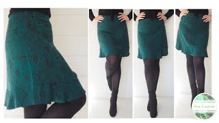 The Making of my Basic Skirt with Flounce [upl. by Euqinwahs631]