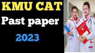 Kmu cat test solved paper 2023 [upl. by Hach]