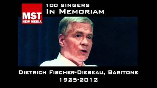 100 Singers  In Memoriam DIETRICH FISCHERDIESKAU [upl. by Peria668]