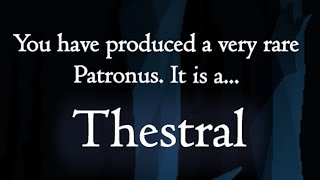 Very Rare PATRONUS Thestral Pottermore [upl. by Kila618]