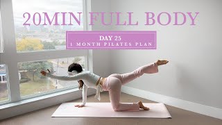 DAY 25  1 Month At Home Pilates Plan  20MIN Hourglass Full Body Sculpt  madeleineabeid [upl. by Gavriella]