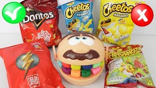 Desafio Zé Bocão PlayDoh Dentista Comendo Salgadinhos Doritos Fandangos Cheetos Ruffles e mais [upl. by Ahsinroc]