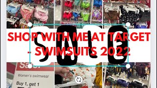 Shop with me SWIMSUITS AT TARGET 2022 BRAND NEW MUST SEE STYLES SALE DEALS READY FOR THE BEACH [upl. by Lani]