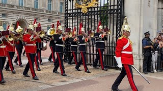 Changing of the Guard at Buckingham Palace  July 2022 [upl. by Krigsman]