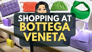 SHOPPING AT BOTTEGA VENETA bags  BOTTEGA handbags Cassette Handbag Pouch Handbag Jodie Handbag [upl. by Dorine]