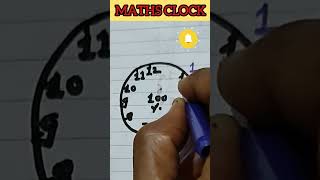 Maths Clock short shorts shortsfeed viral trending maths watch clock clocktrick watchtrick [upl. by Aseela]