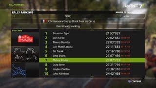 WRC 7 FIA World Rally ChampionshipCitroen C3 WRC Rally Corsica Stage 3 [upl. by Natfa]