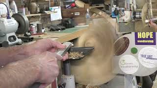 Woodturning  English Oak Burr Dilemma [upl. by Neddie460]