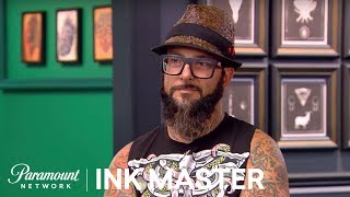 Canvas to Mark Longnecker quotNamaste Away From Mequot  Ink Master Redemption Season 3 [upl. by Krever]