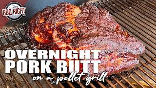 How to Smoke Pulled Pork Overnight in a Pellet Grill [upl. by Stav]