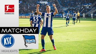 Hertha Berlin vs Karlsruher 13 Highlights 2 Bundesliga 2024 [upl. by Alaekim]