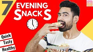 7 Quick amp Healthy Evening Snacks For the Week Vegetarian [upl. by Maroney]