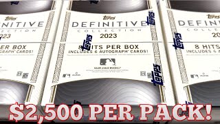 7000 CASE OF BASEBALL CARDS NEW RELEASE 2023 TOPPS DEFINITIVE COLLECTION [upl. by Nivart]