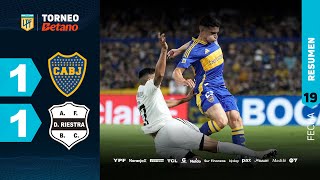 BOCA 1  1 DEPORTIVO RIESTRA I Resumen del partido  TorneoBetano 2024 [upl. by Ahsea954]