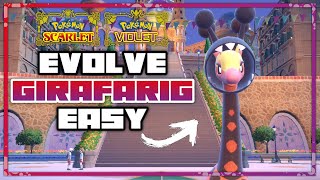 How to Easily Evolve Girafarig into Farigiraf  Pokemon Scarlet amp Violet [upl. by Akiram5]