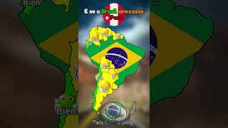 E se o Brasil anexasse o Peru geography mapper map mapping viralvideo shortvideos [upl. by Yelhs678]