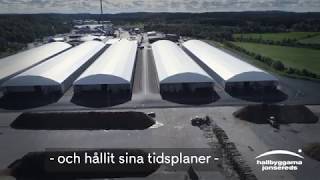 40 000 m² lageryta levererad av Hallbyggarna Jonsereds – Kort version [upl. by Aneeras]