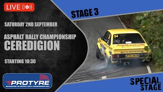 LIVE Rally Ceredigion 2023  Stage 3  Protyre Motorsport UK Asphalt Rally Championship [upl. by Veno]