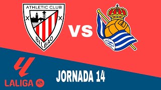 Athletic Bilbao 10 Real Sociedad en vivo La Liga Jornada 12 [upl. by Ahearn333]