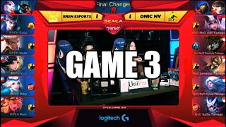 33 Bren VS Onic NV  SEACA 2018 ID Finals Bahasa Ind [upl. by Ariat]