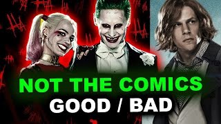 Suicide Squad Joker amp Harley Quinn  Movie vs Comics [upl. by Nwahsad773]