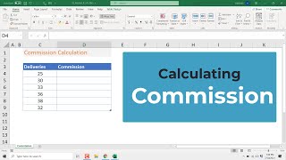 Calculate Sales Commission in Excel  IF Function [upl. by Teodoro]