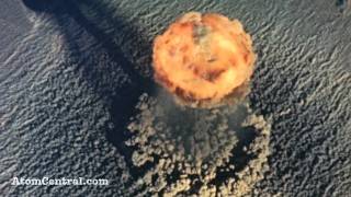 Aerial view of an atomic bomb explosion [upl. by Quirk]