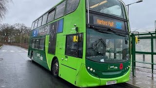 Konectbus ADL Enviro 400 628 On Route 502 To Sprowston Park amp Ride [upl. by Nohsav]